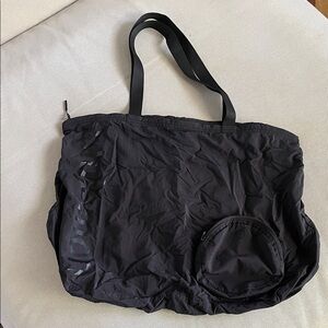 lululemon athletica sackable Black Tote Bag, lightly used